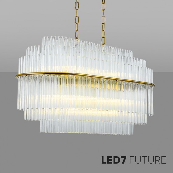 Ritz - Million Tubes Oval Chandelier2